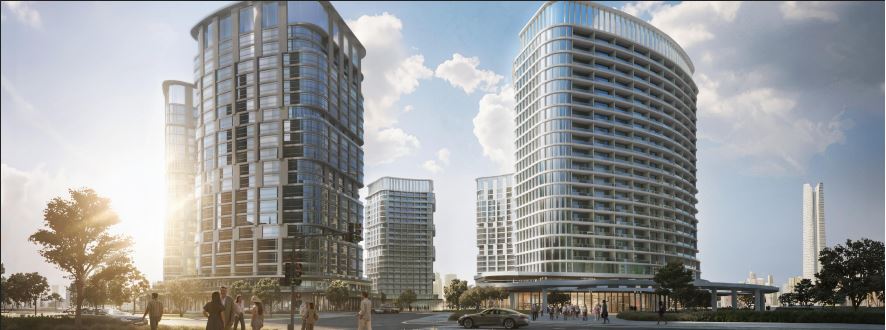 الحي المالي والتجاري أمام البنك المركزي المصري بجوار مدينة الفنون والثقافة بالقرب من محطة القطار 